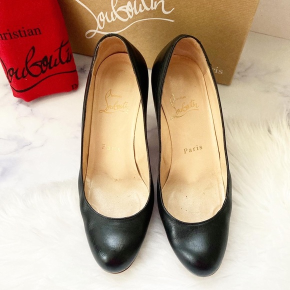 Christian Louboutin Simple Pump with wood platform and wood heel - Picture 2 of 10